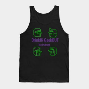 DrinkIN GeekOUT (corner heads) Tank Top